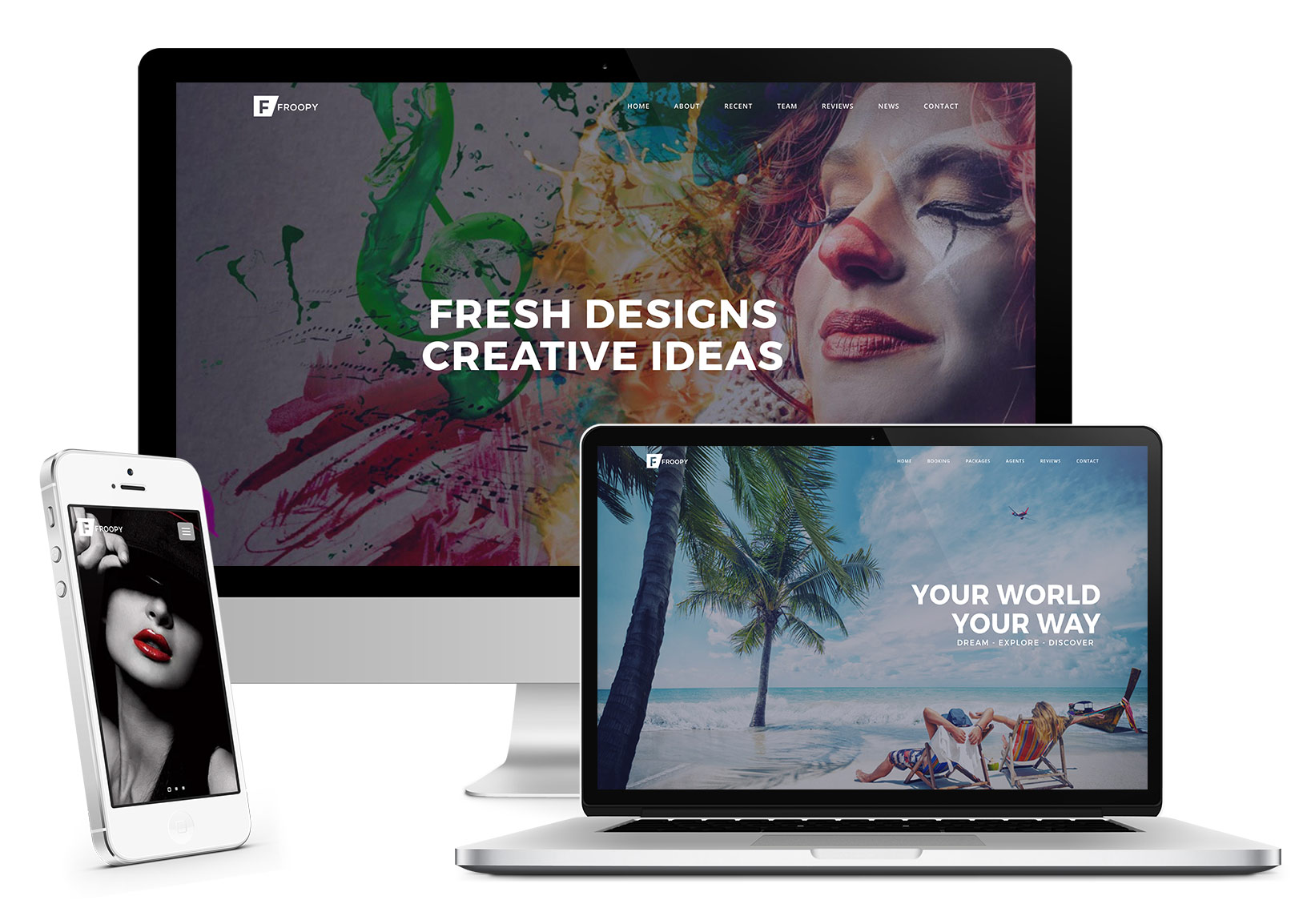 Froopy - One Page Responsive Multipurpose HTML5 - 1